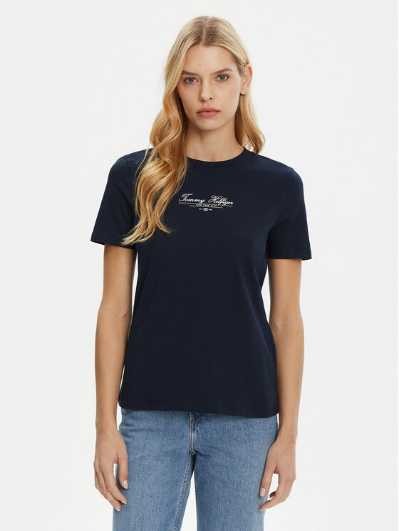

Футболка обычного кроя WW0WW45428 Tommy Hilfiger, синий