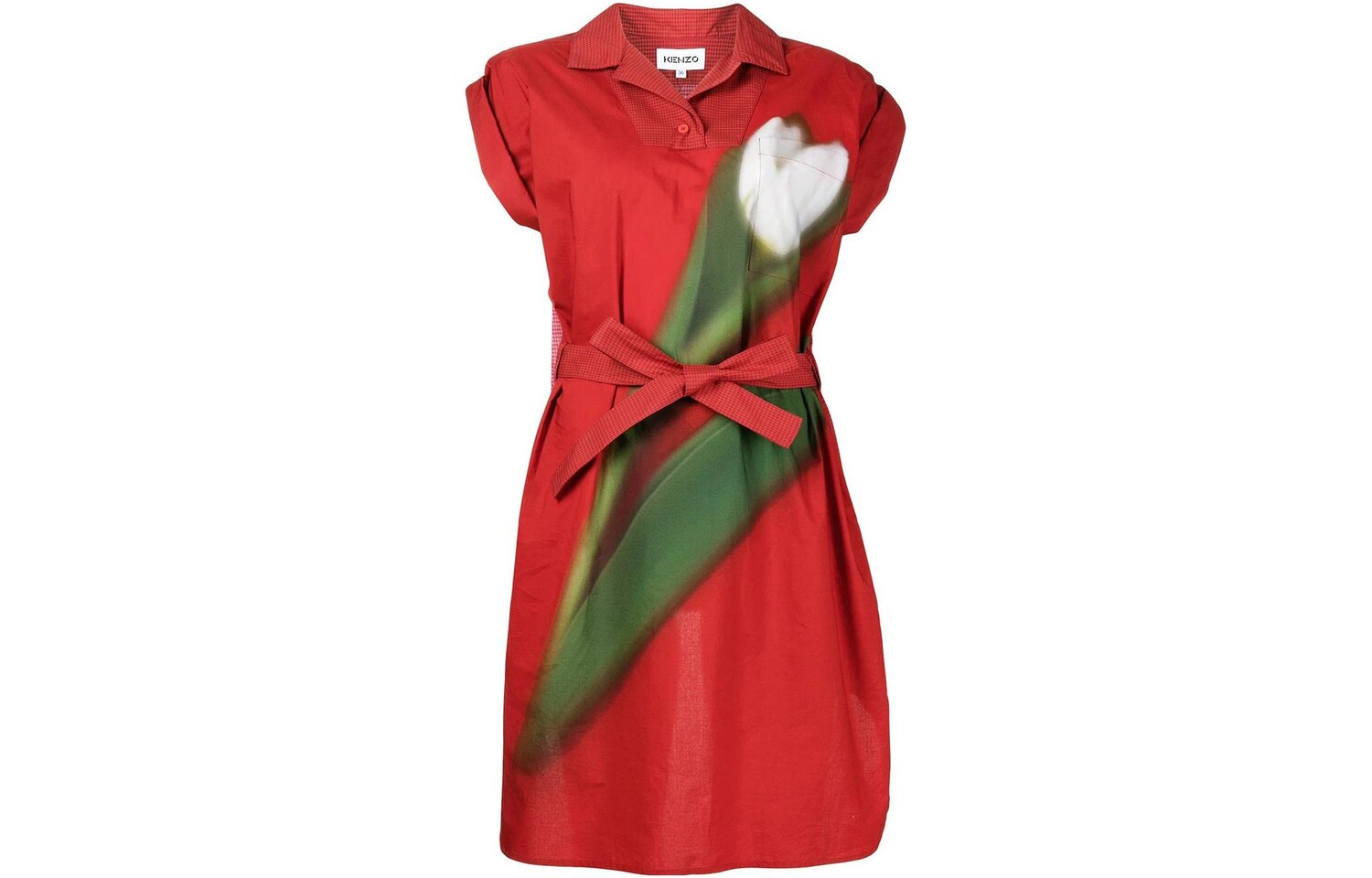 

Платье Kenzo с короткими рукавами, красный