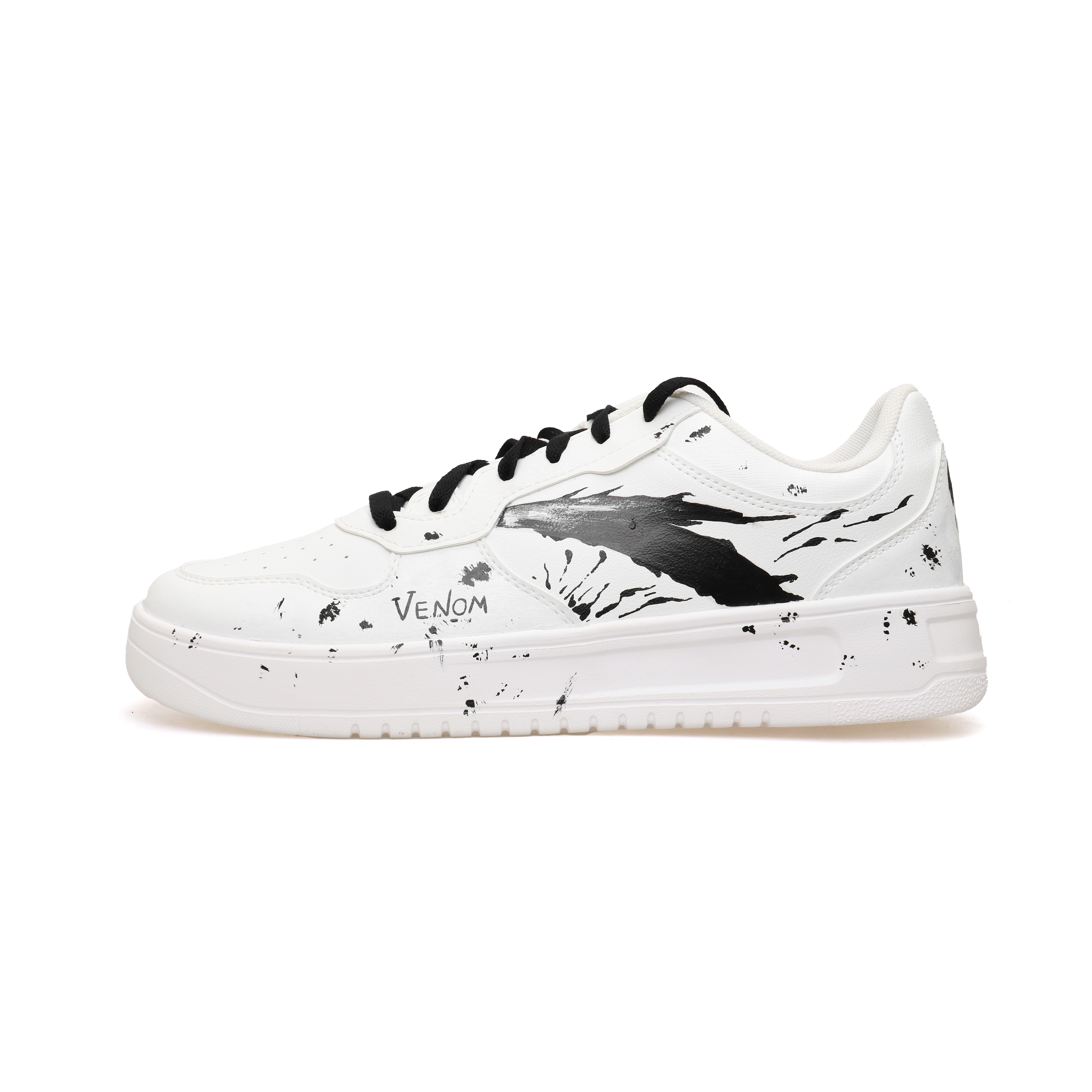 

ANTA Кроссовки для скейтбординга с низким верхом, амортизирующие, противоскользящие, износостойкие, мужские, белые, черные