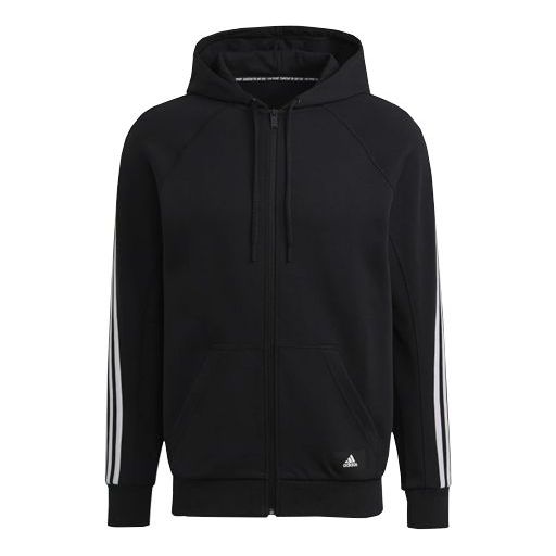 

Толстовка adidas Long Sleeves Zipper Hooded Jacket Black, черный