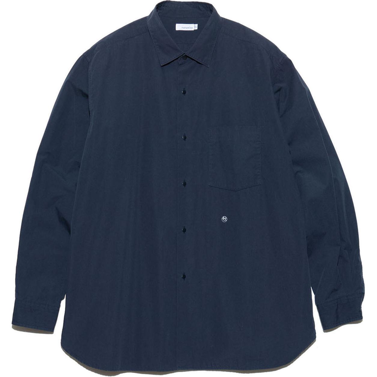 

Футболка с логотипом Nanamica, темно-marine синий