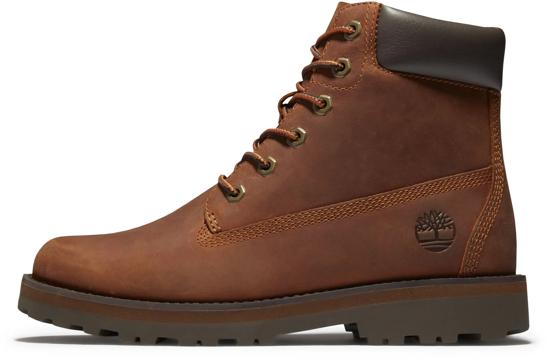Ботинки Timberland на шнуровке "Courma Kid Traditional6In", коричневый — фото 3