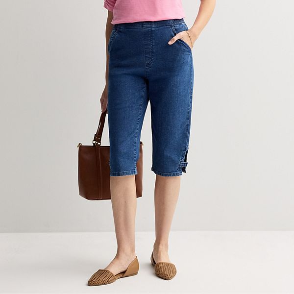 

Женские джинсы скинни на резинке Croft & Barrow, Medium Wash