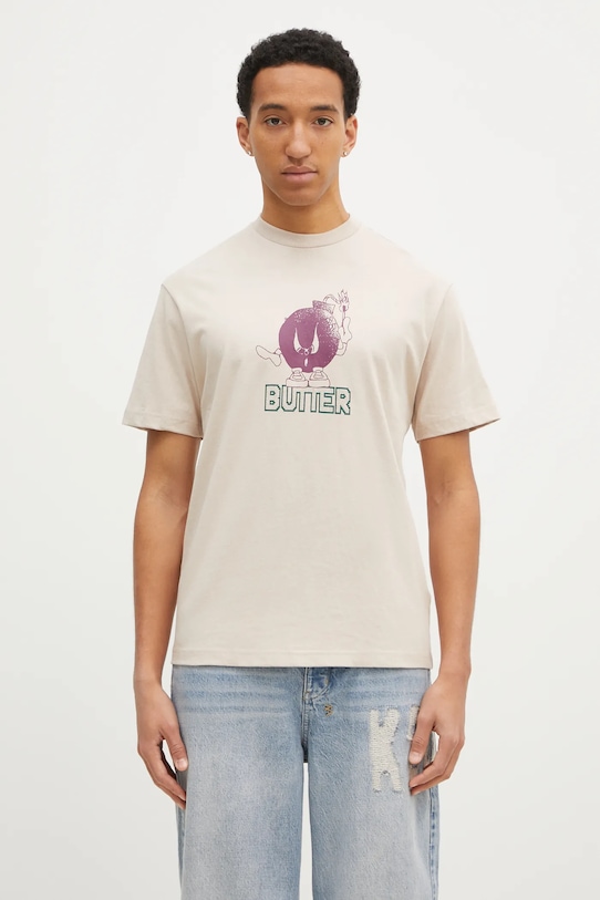 

Хлопковая футболка Bomb Tee Butter Goods, бежевый