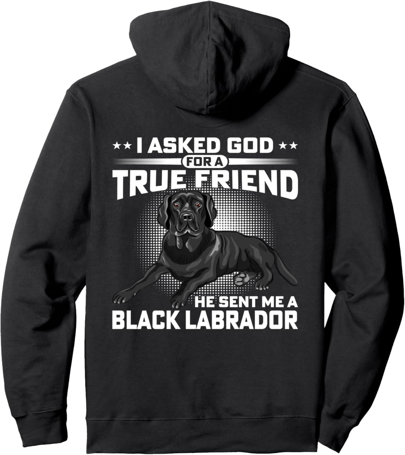 

Худи с изображением черного лабрадора, настоящий друг, черный Black Labrador Dog Design By Nandi, Llc