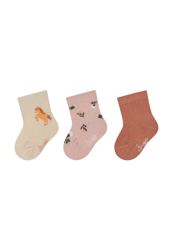 Носочки 3Er Pack Pferd Socks Sterntaler, меланж экрю