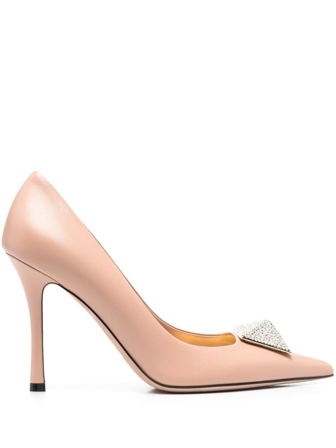 

Valentino Garavani туфли One Stud 100 с кристаллами, розовый
