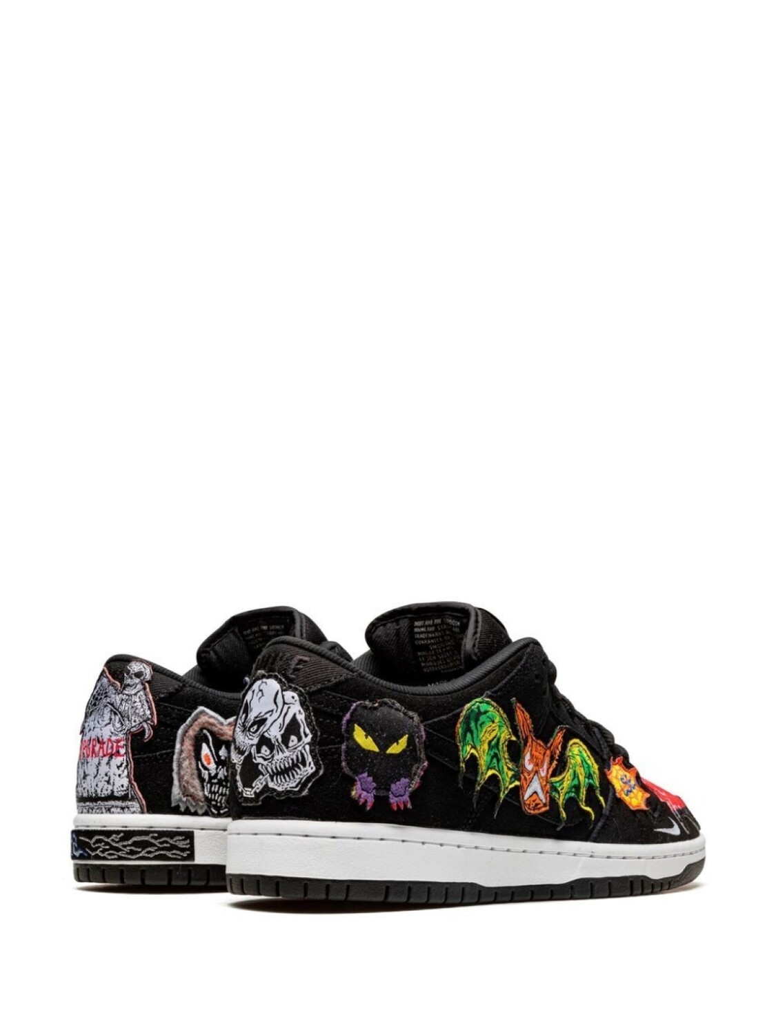 Nike кроссовки Dunk Low SB из коллаборации с Neckface, черный — фото 3