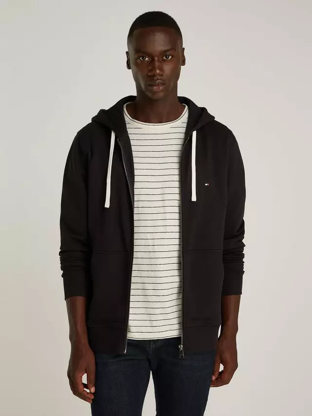 

Худи Tommy Hilfiger Essential Full Zip Terry Cotton, черный