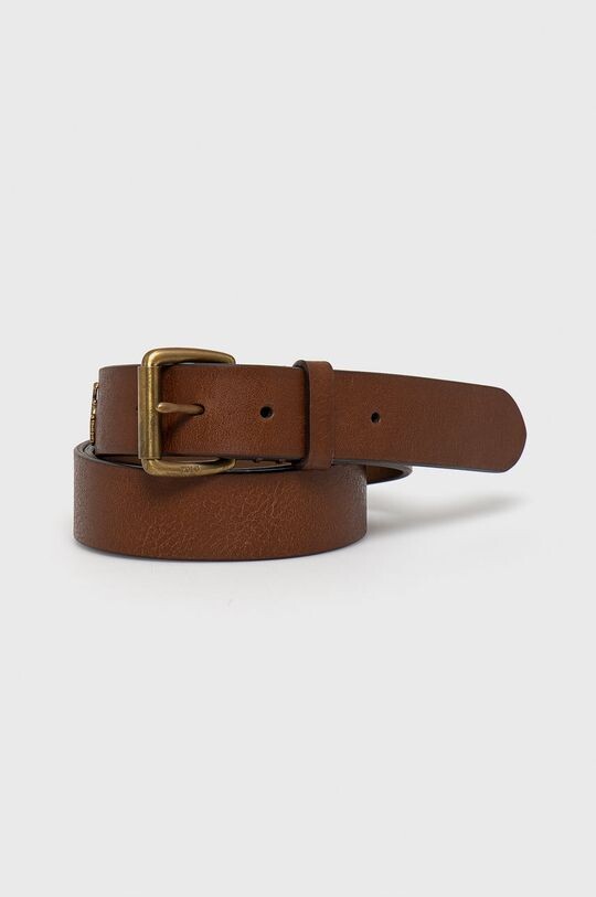 

Кожаный ремень Polo Ralph Lauren, коричневый