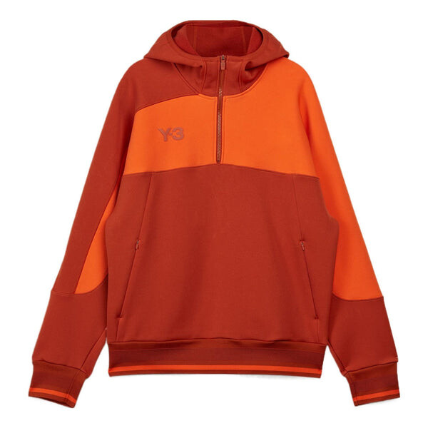 

Толстовка Adidas Logo Half-Zip Hoodie 'Red', красный