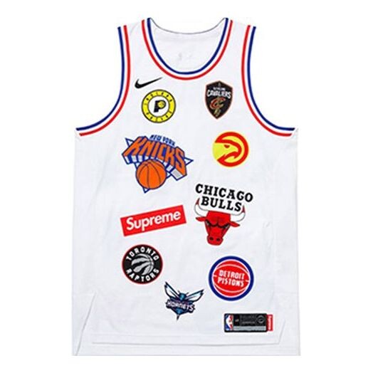 

Майка Nike NBA Teams Authentic Jersey x Supreme 'White', белый