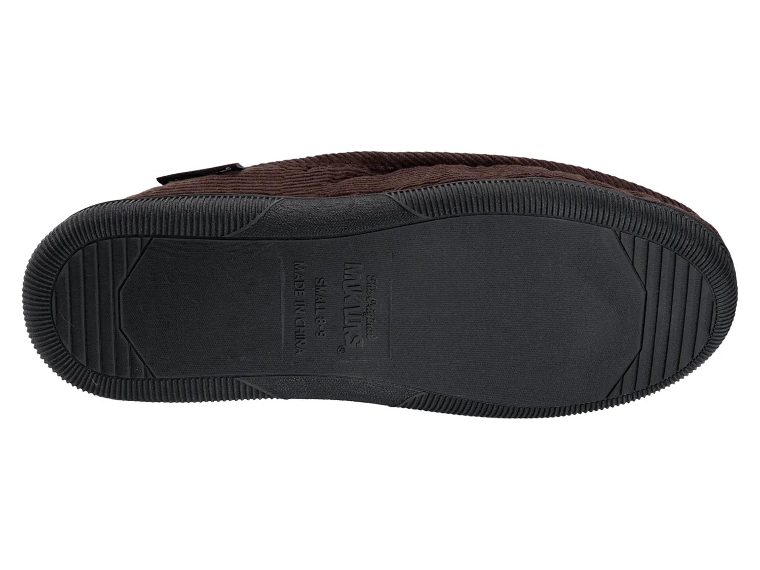 Тапочки MUK LUKS Corduroy Moccasin Slipper - Men's, коричневый — фото 3