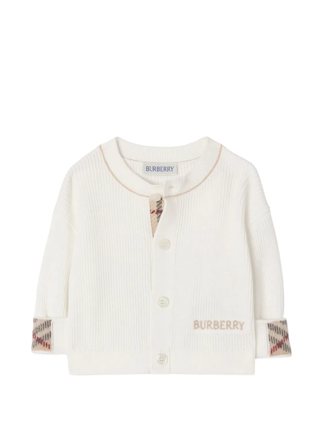 Кардиган с логотипом Burberry Kids