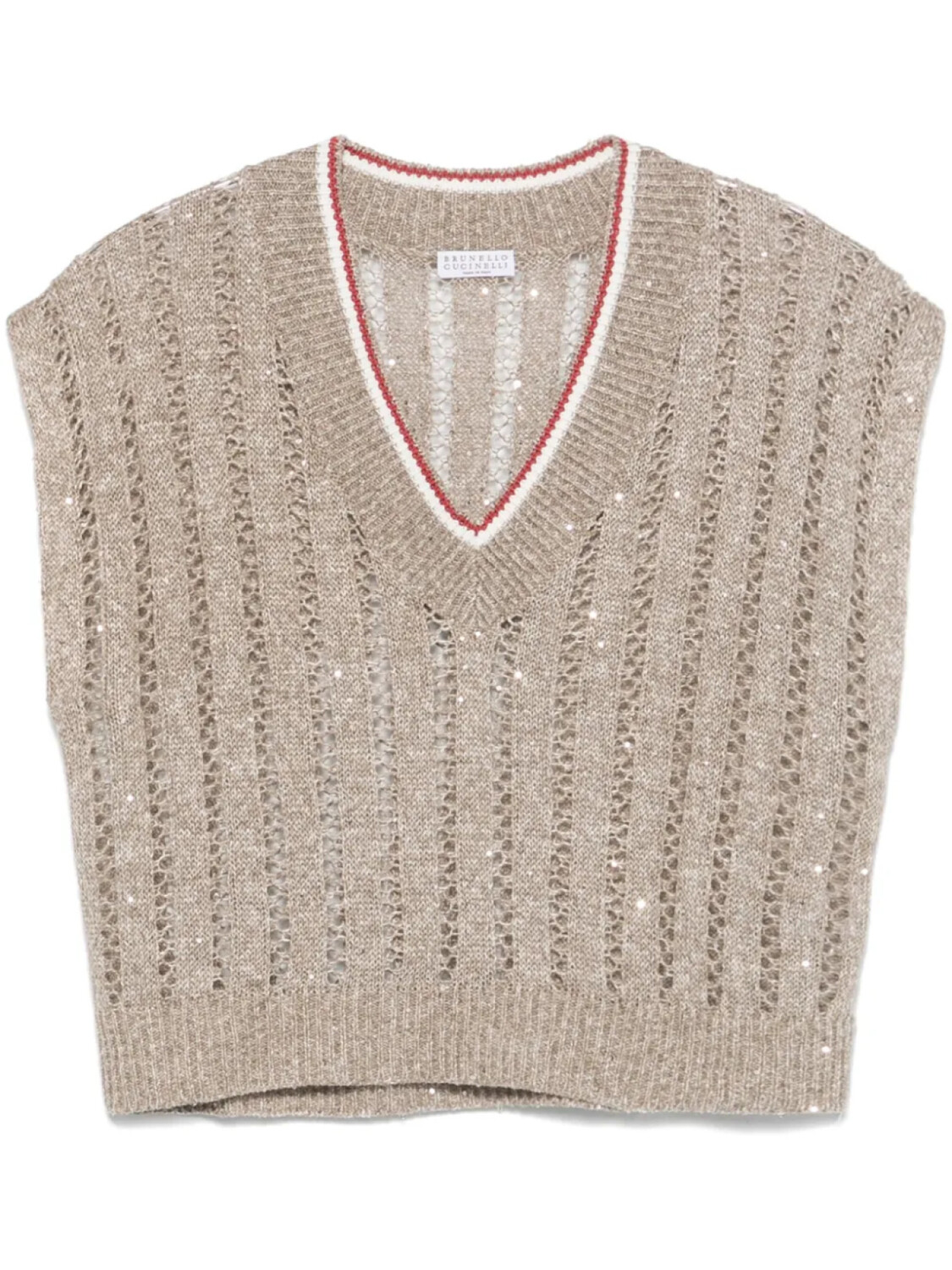 

Brunello Cucinelli футболка в рубчик, нейтральный