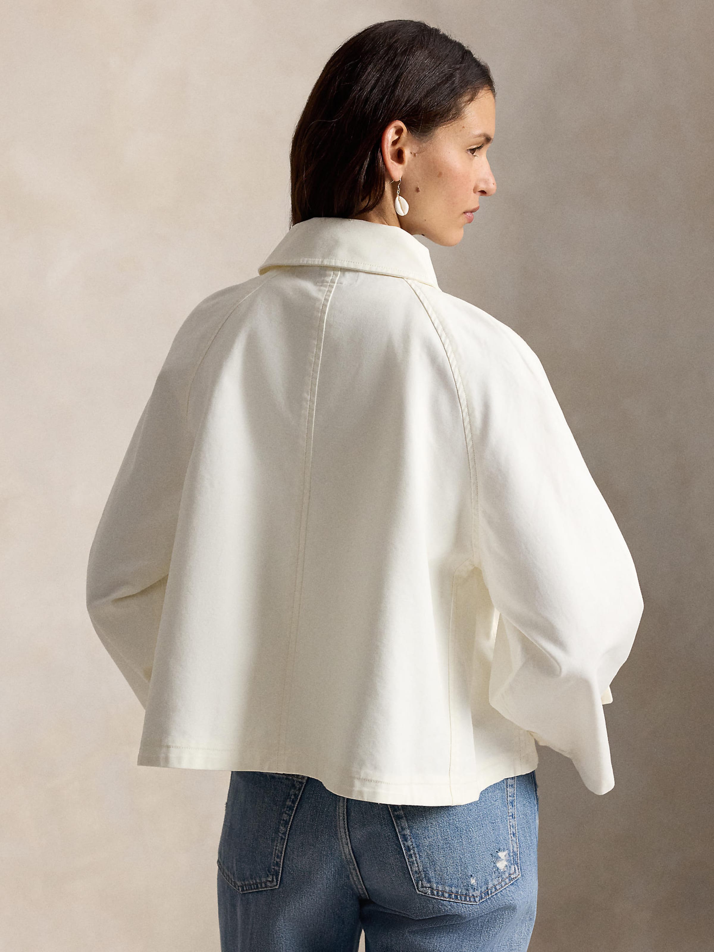 Polo Ralph Lauren Куртка для межсезонья в цвете Cream — фото 3
