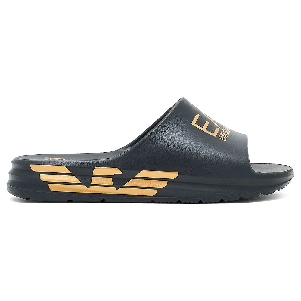 EA7 EMPORIO ARMANI Water Sports Crusher Distance slides, черный