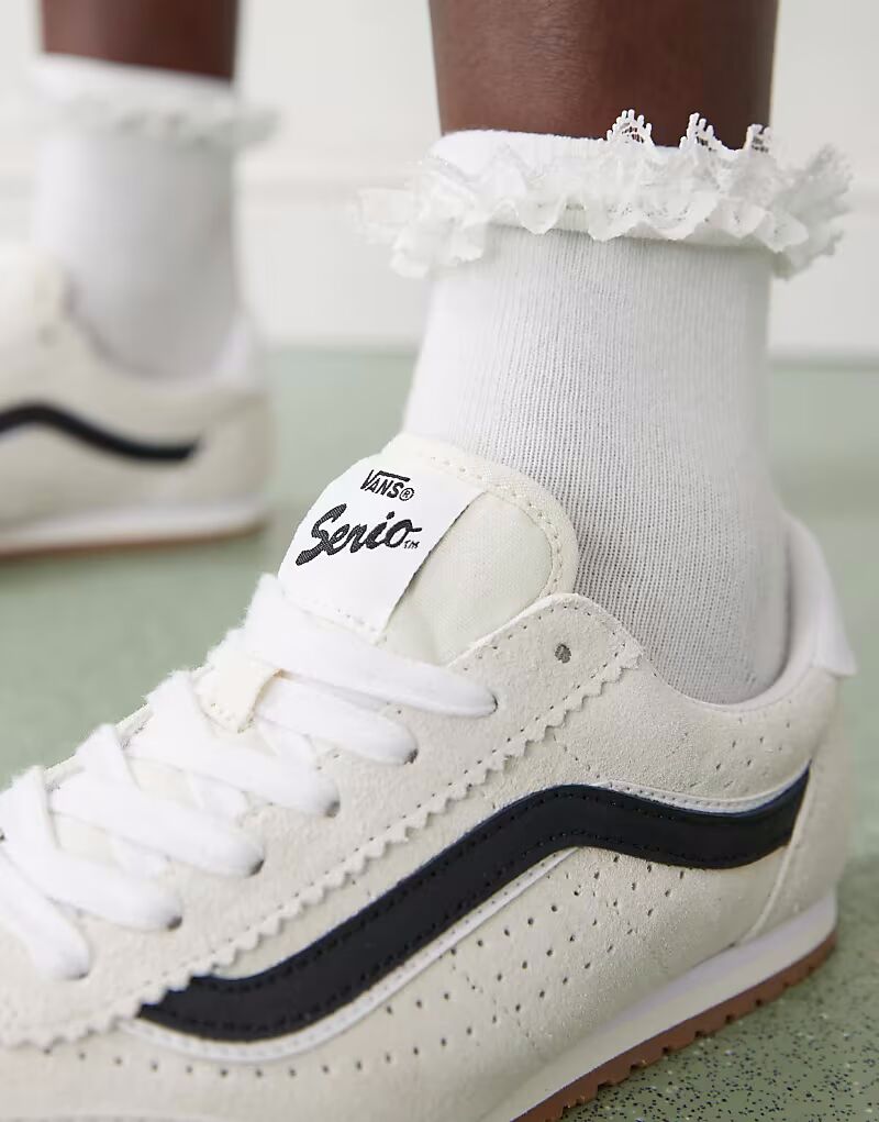 Кроссовки Vans Super Lowpro из замши Terrace в цвете Off-White — фото 4