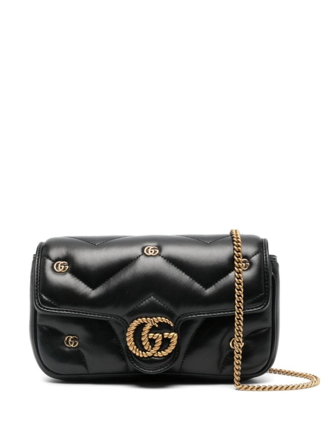 

Мини-сумка на плечо Gucci GG Marmont, черный