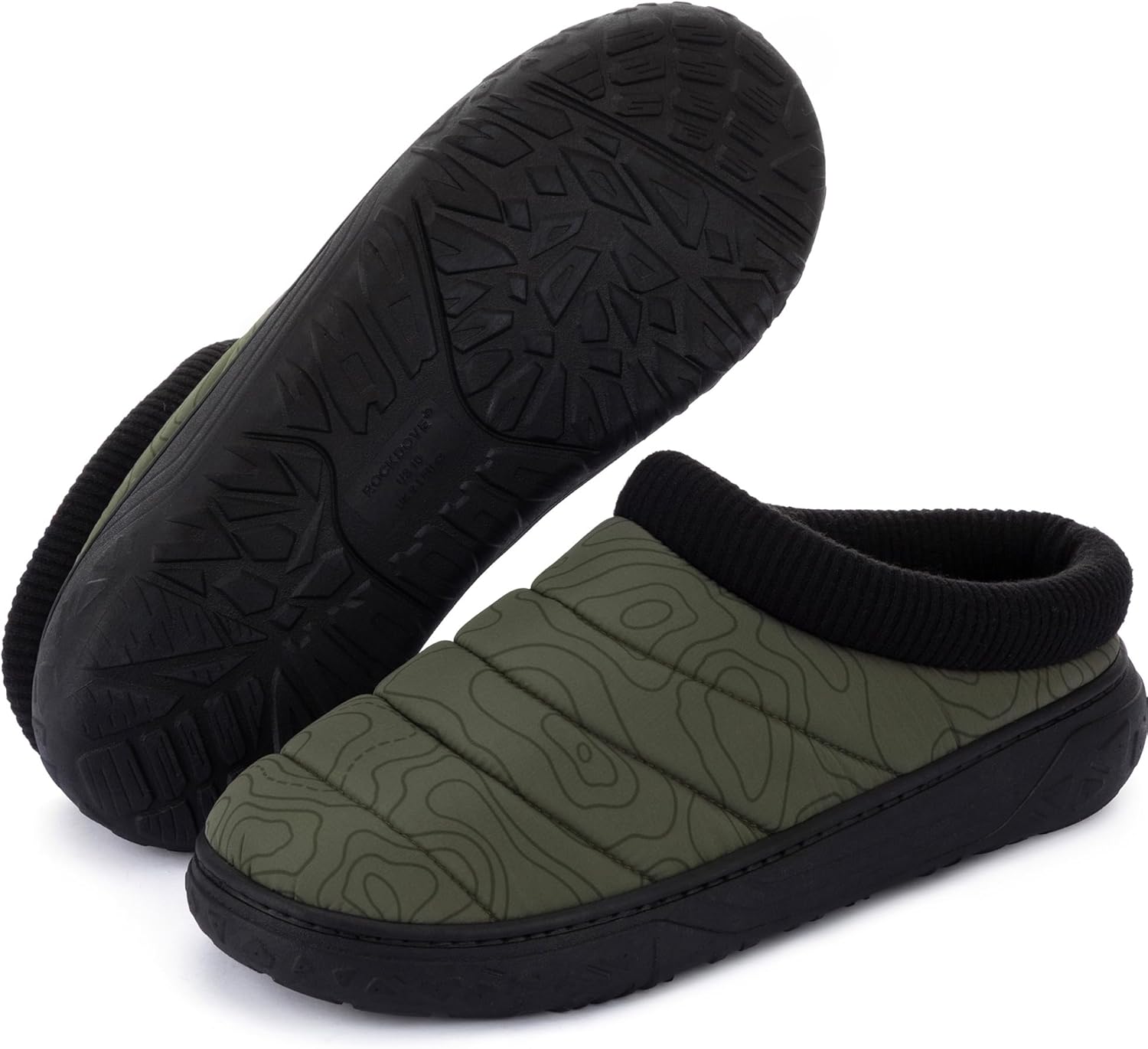 

Мужские стеганые домашние/тапочки RockDove TerraLoft, зеленый