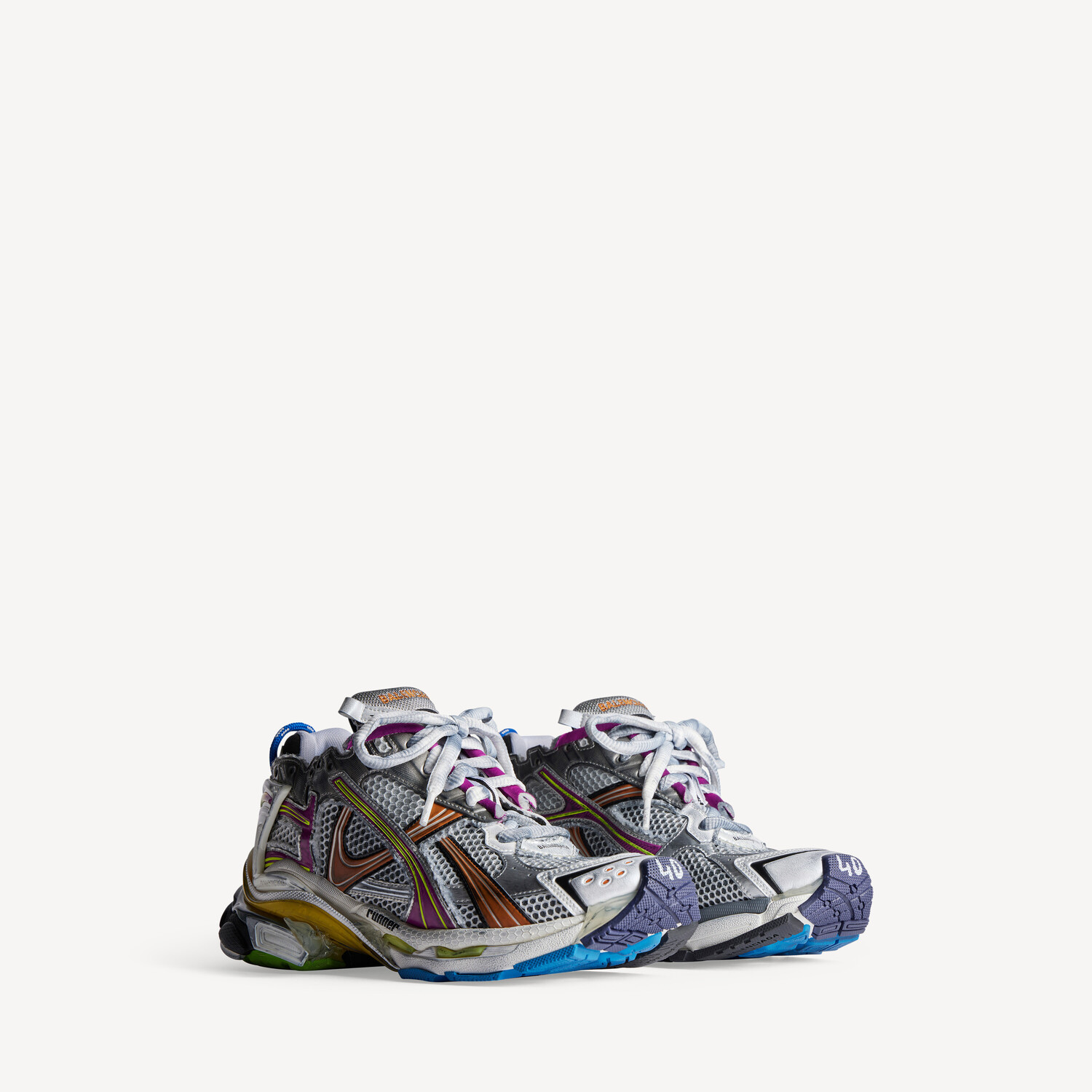BALENCIAGA Мужские кроссовки Runner в мультиколоре — фото 2
