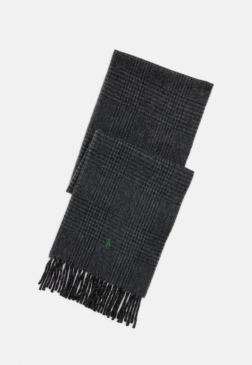 

Шарф REVERSIBLE PLAID WOOL BLEND SCARF Polo Ralph Lauren, темно-серый
