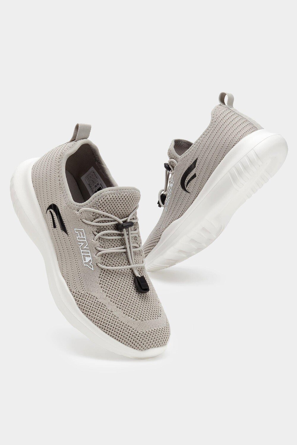 

Кроссовки без шнуровки Rina Trainer with Elastic Laces Finily, серый