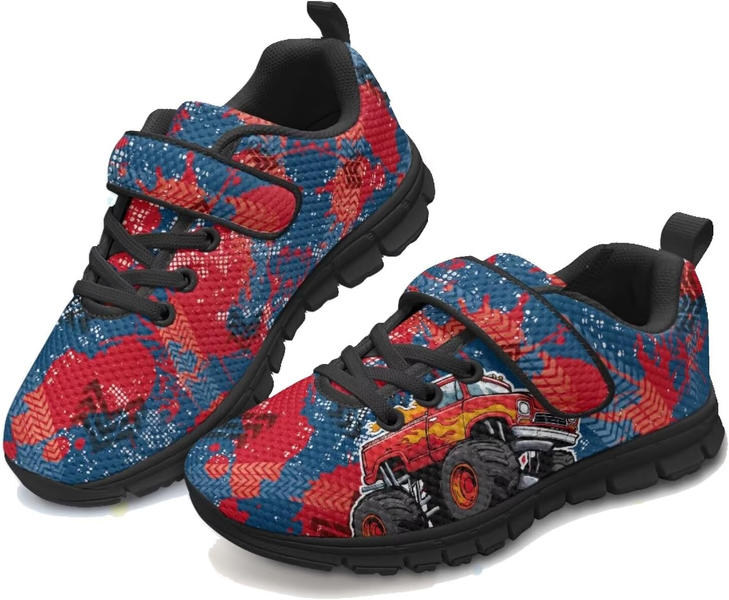 

Кроссовки-тракторы для мальчиков, беговые кроссовки с машинками, легкие спортивные теннисные кроссовки для маленьких детей Pointodoor, Tractors Camo