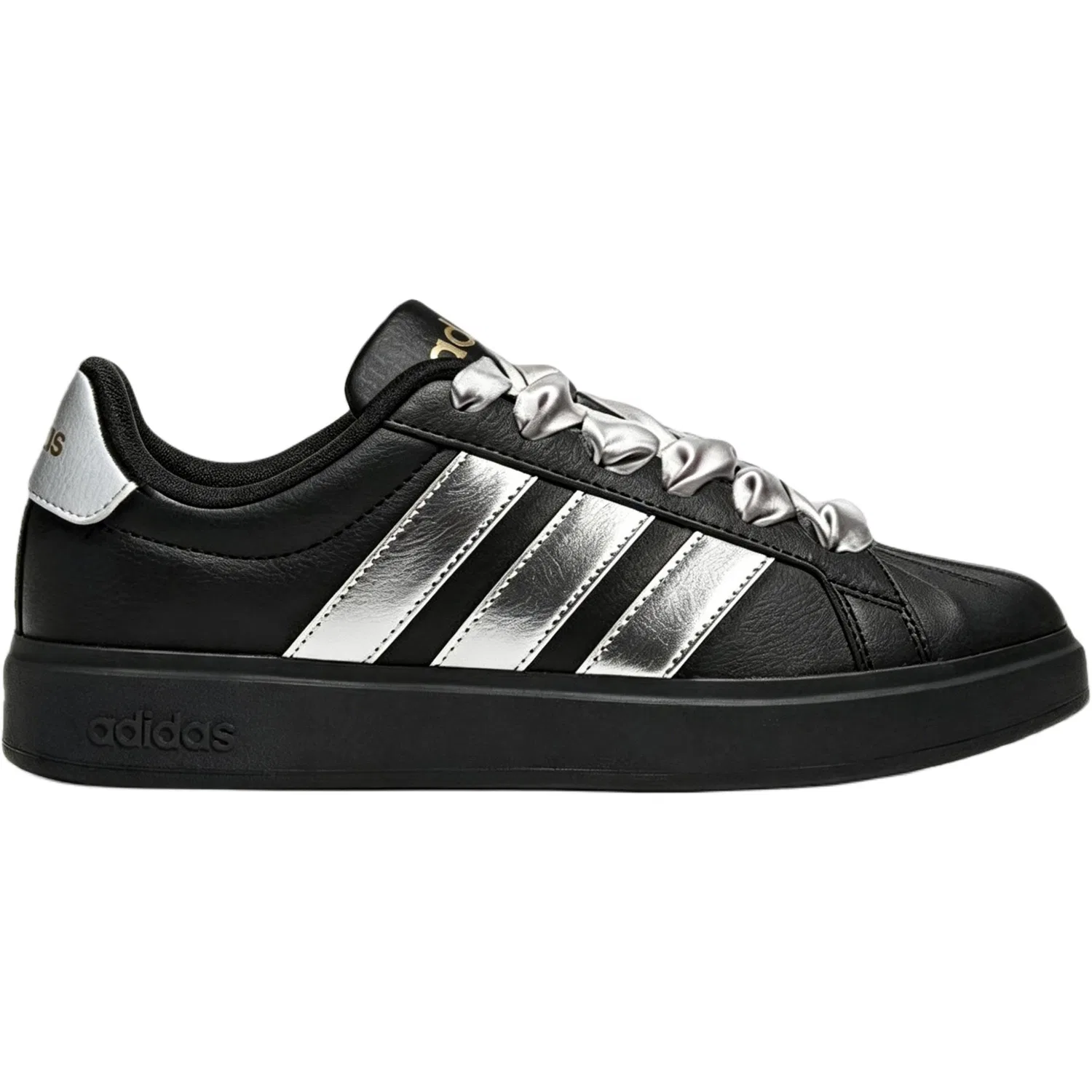 Кроссовки для скейтбординга детские Adidas Street Talk Silver Black — фото 4