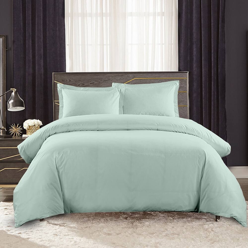 

Набор пододеяльников из хрустящего и прохладного перкаля Egyptian Linens, цвет Sea