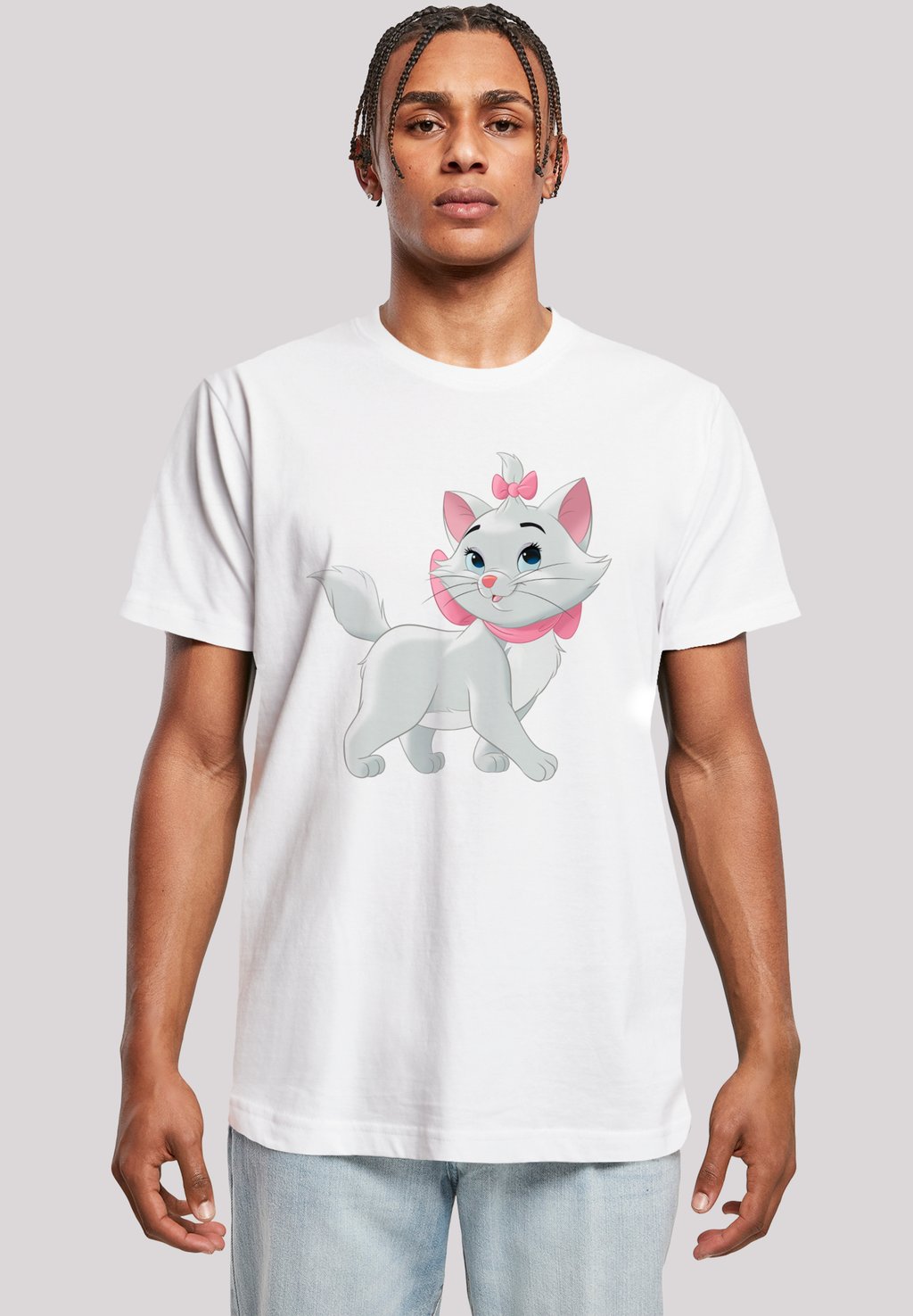 

Футболка с принтом ARISTOCATS MARIE BEAUTY CAT F4NT4STIC, белый