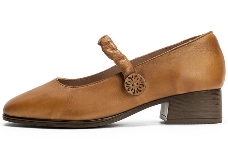 

Туфли женские повседневные Women's Casual Shoes Women's Low-Top Q.Vonton, цвет Light Brown