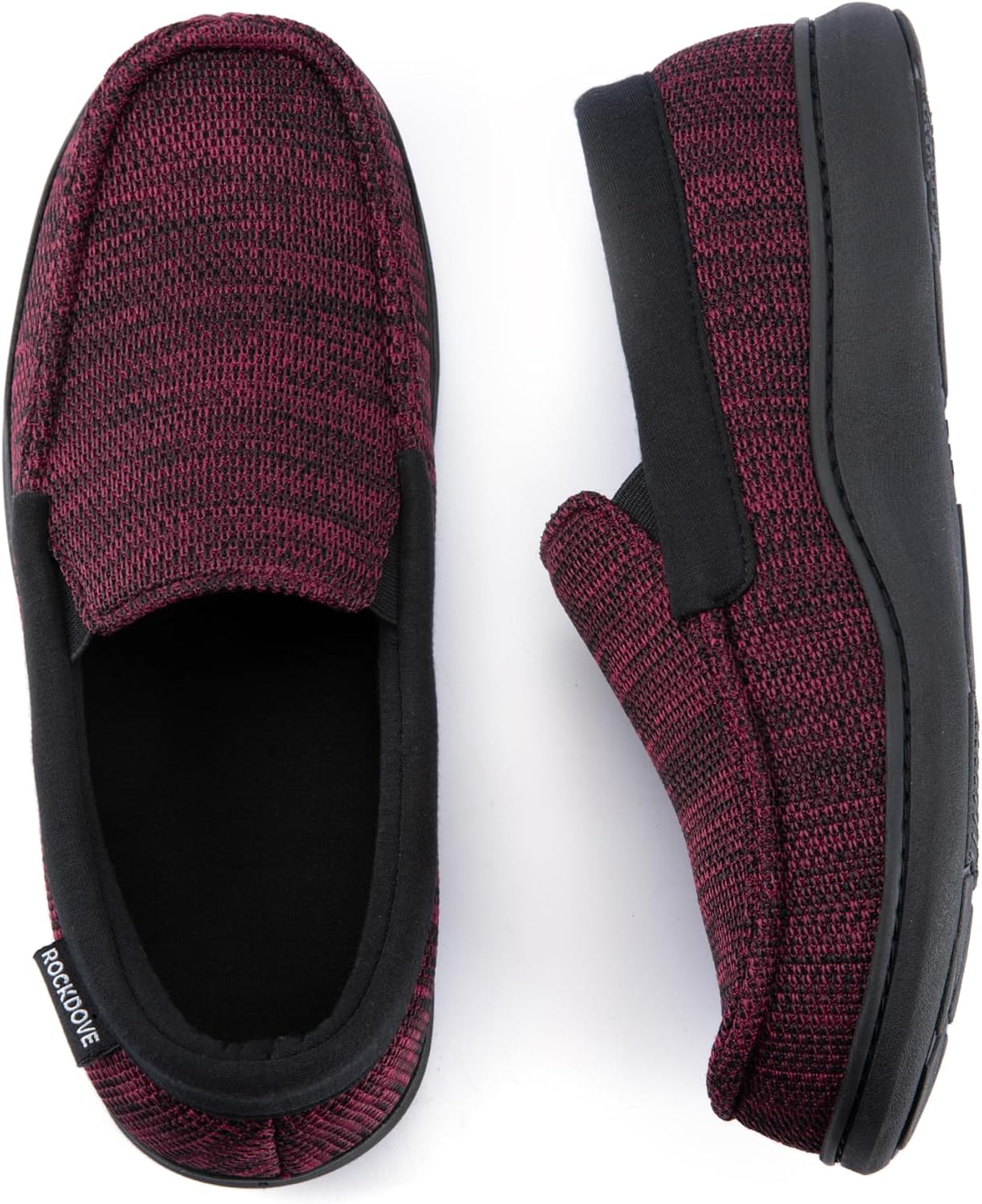 

Мужские мокасины RockDove из твида с мемори-фоамом, бордовый