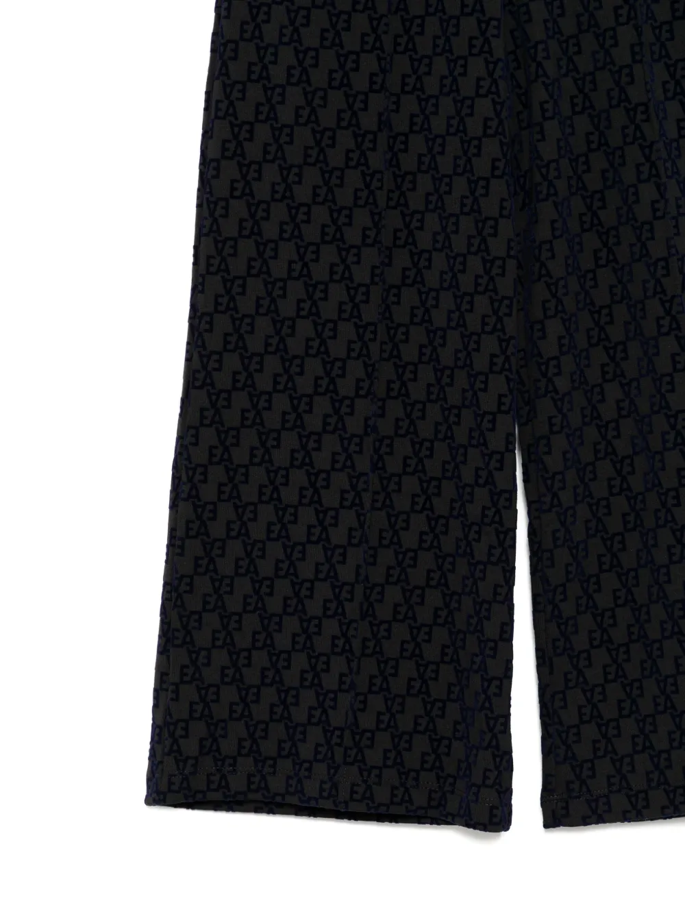 Спортивные брюки из джерси с логотипом Emporio Armani Kids, черный — фото 3