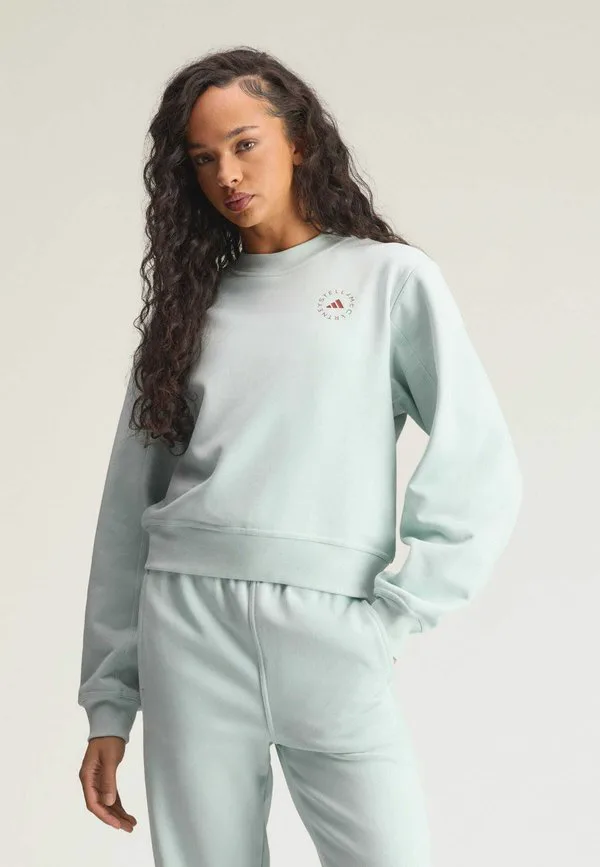 

Толстовка reg sw sh Adidas By Stella Mccartney, Vapour Green, Зеленый, Толстовка reg sw sh Adidas By Stella Mccartney, Vapour Green