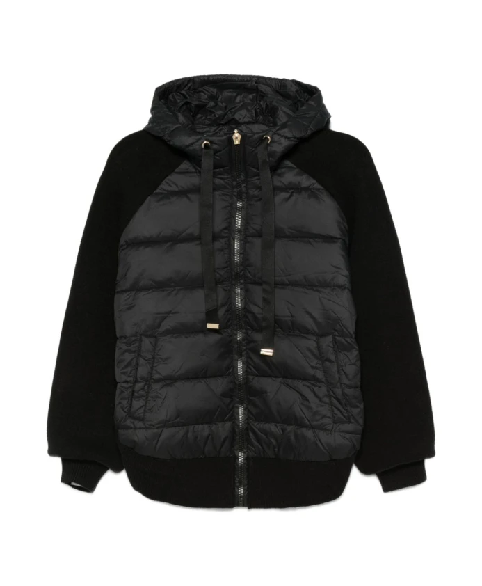 

Черная шелково-нейлоновая куртка Twinset, черный