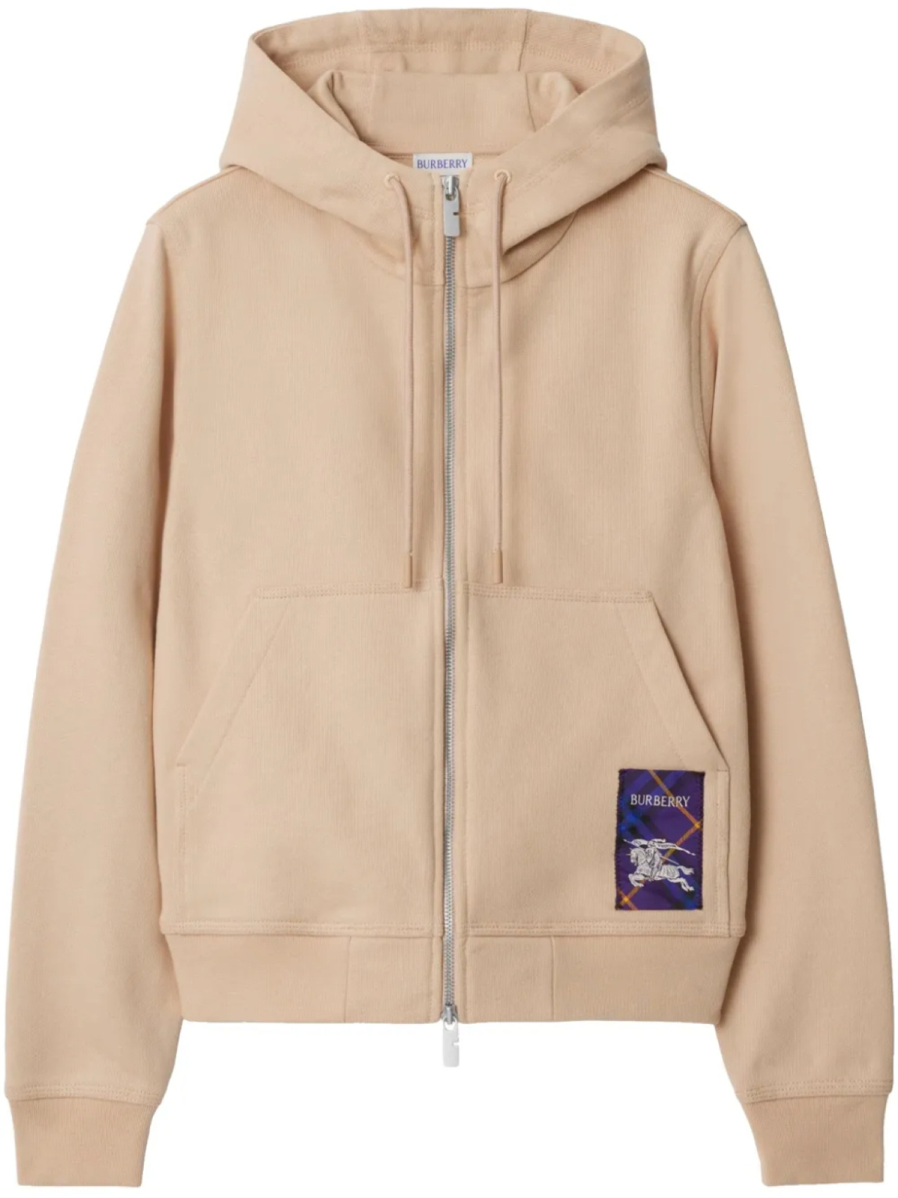 

Burberry худи в клетку, нейтральный