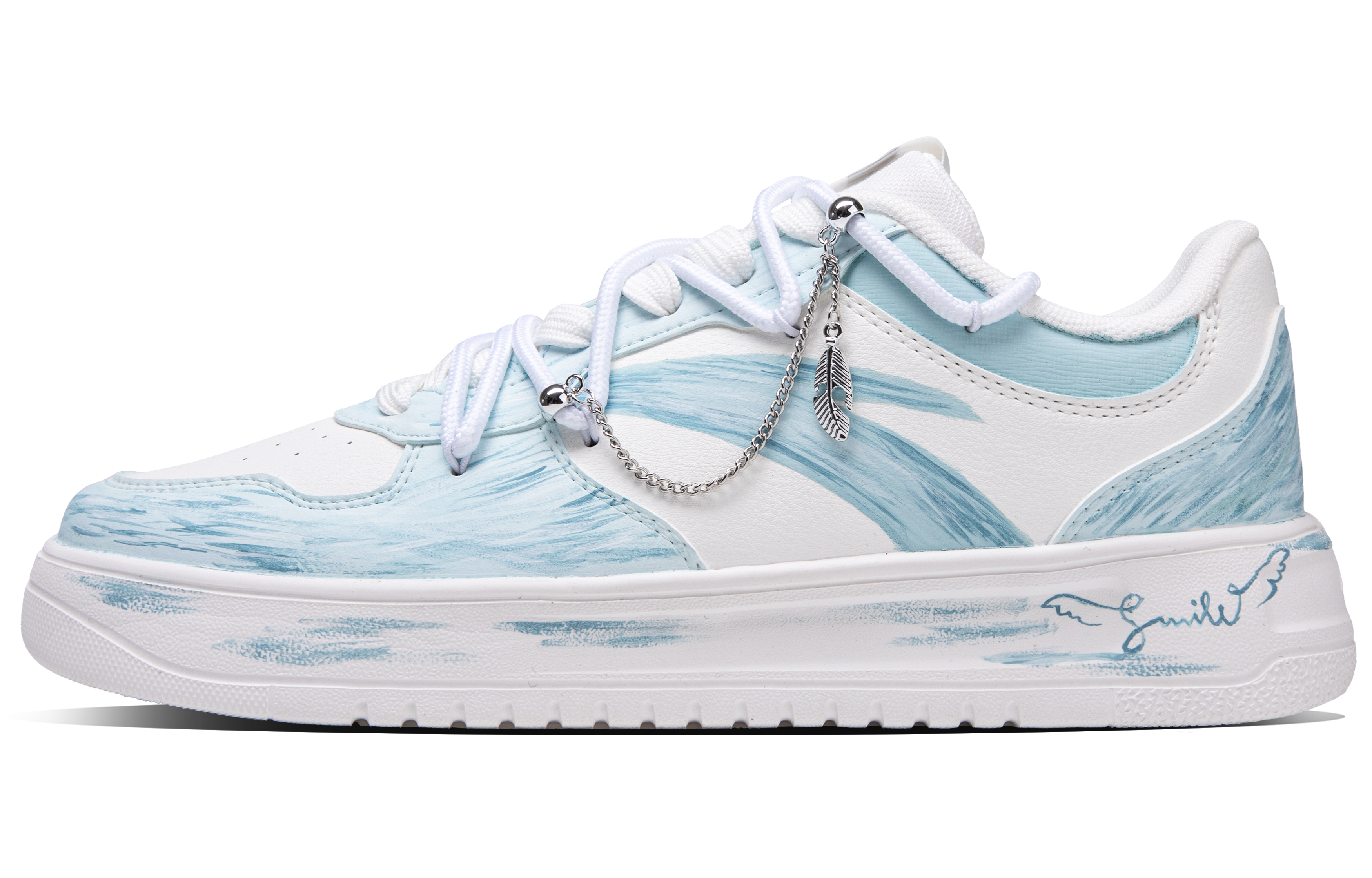 

ANTA Комфортные, нескользящие, амортизирующие, износостойкие, низкие кроссовки для скейтбординга, мужские, сине-белые