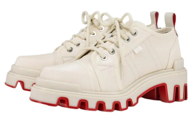 CHRISLV Leather Casual Shoes Men's Beige — фото 4