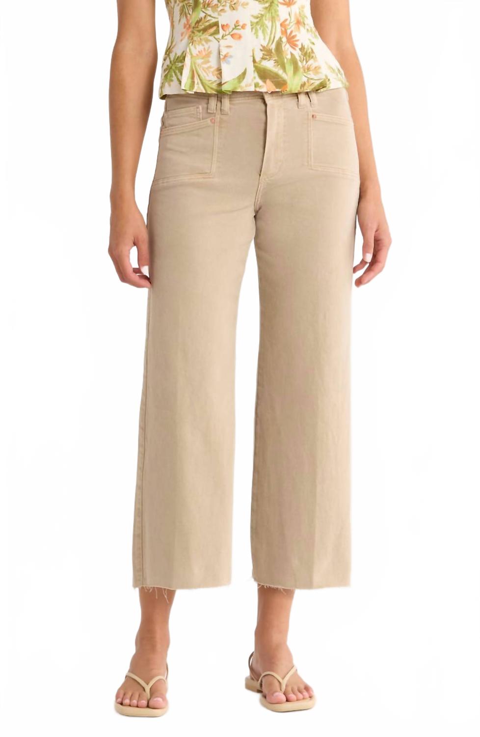 

Анесса Джинсы с широкими штанинами в винтажном мягком песке Paige, Vintage Soft Sand