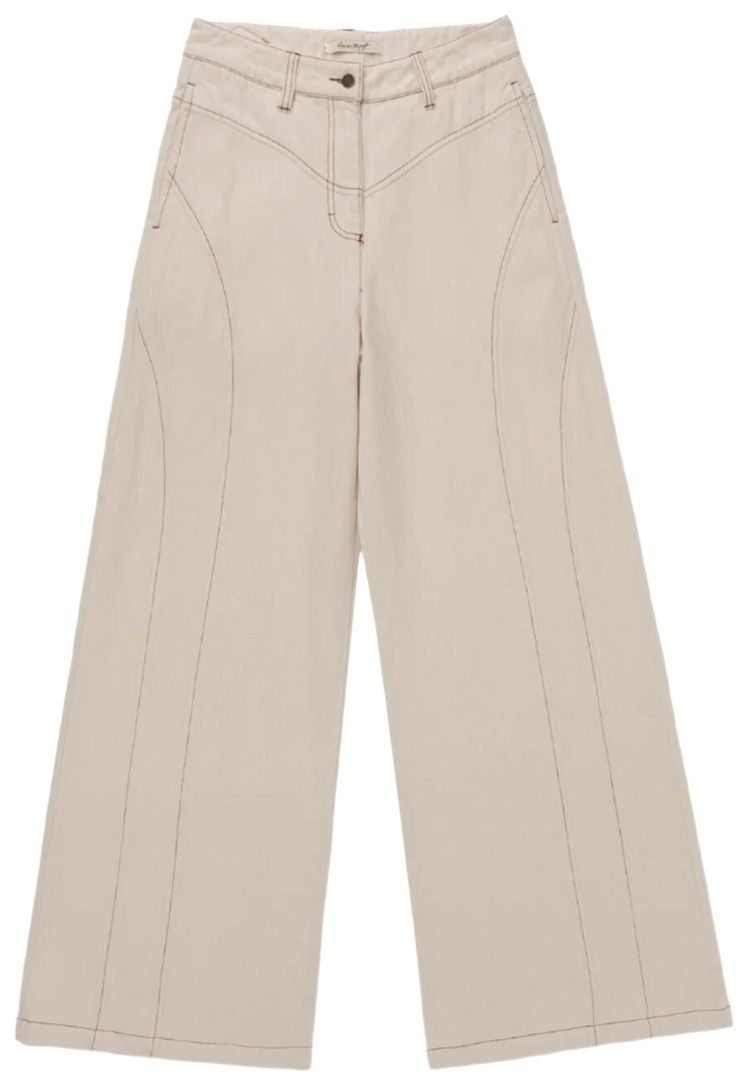 

Брюки Honor The Gift Tailored Curved Pant 'Cream', кремовый