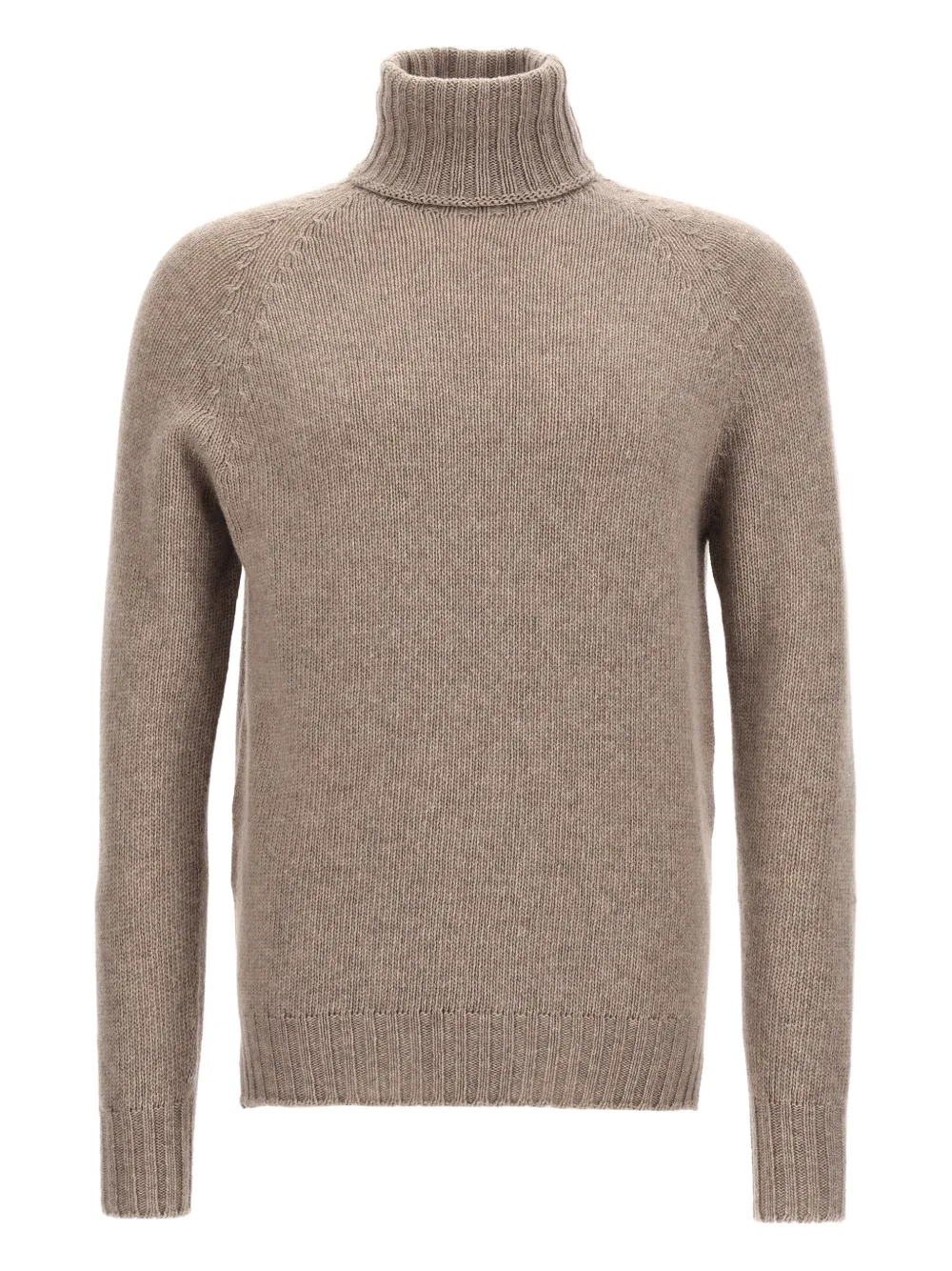 

Свитер с высоким воротником и манжетами в рубчик Ma'Ry'Ya, серый