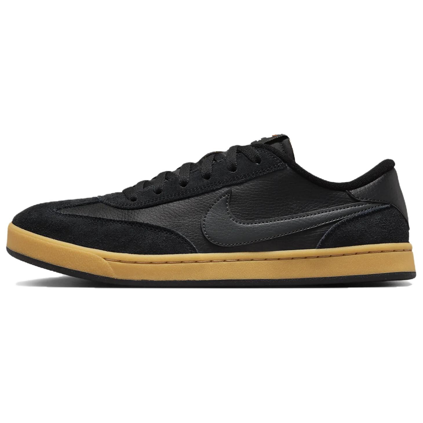 

Кроссовки Nike SB FC Skateboarding Shoes Men Low-top Black/orange, черный/черный/оранжевый