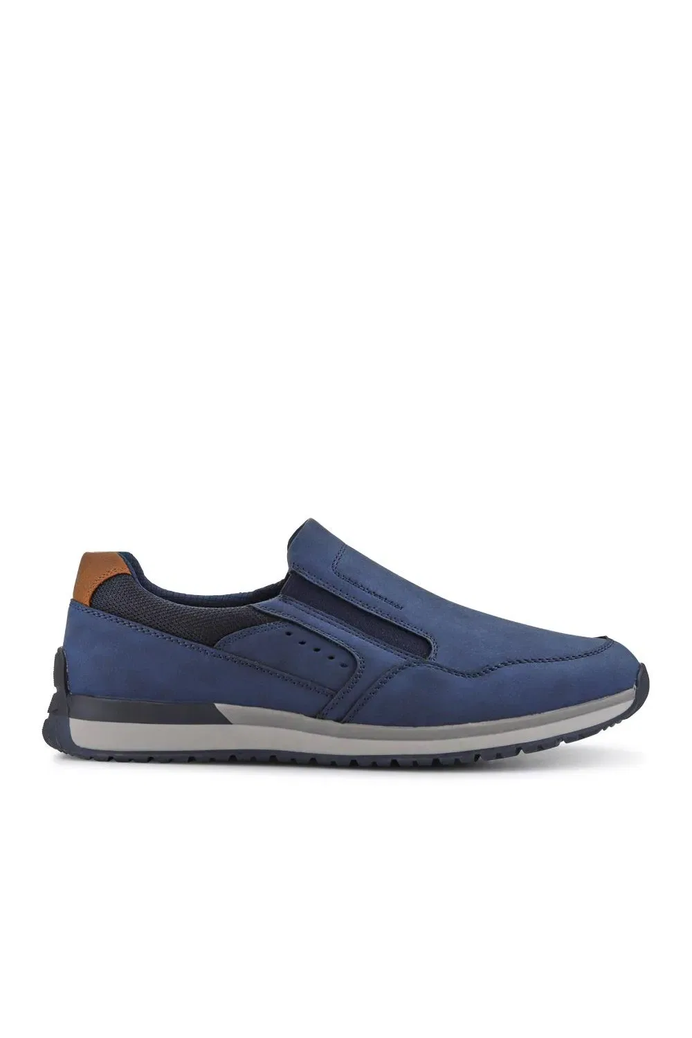 Повседневные туфли slip-on на широкую стопу Pavers, темно-синий — фото 2