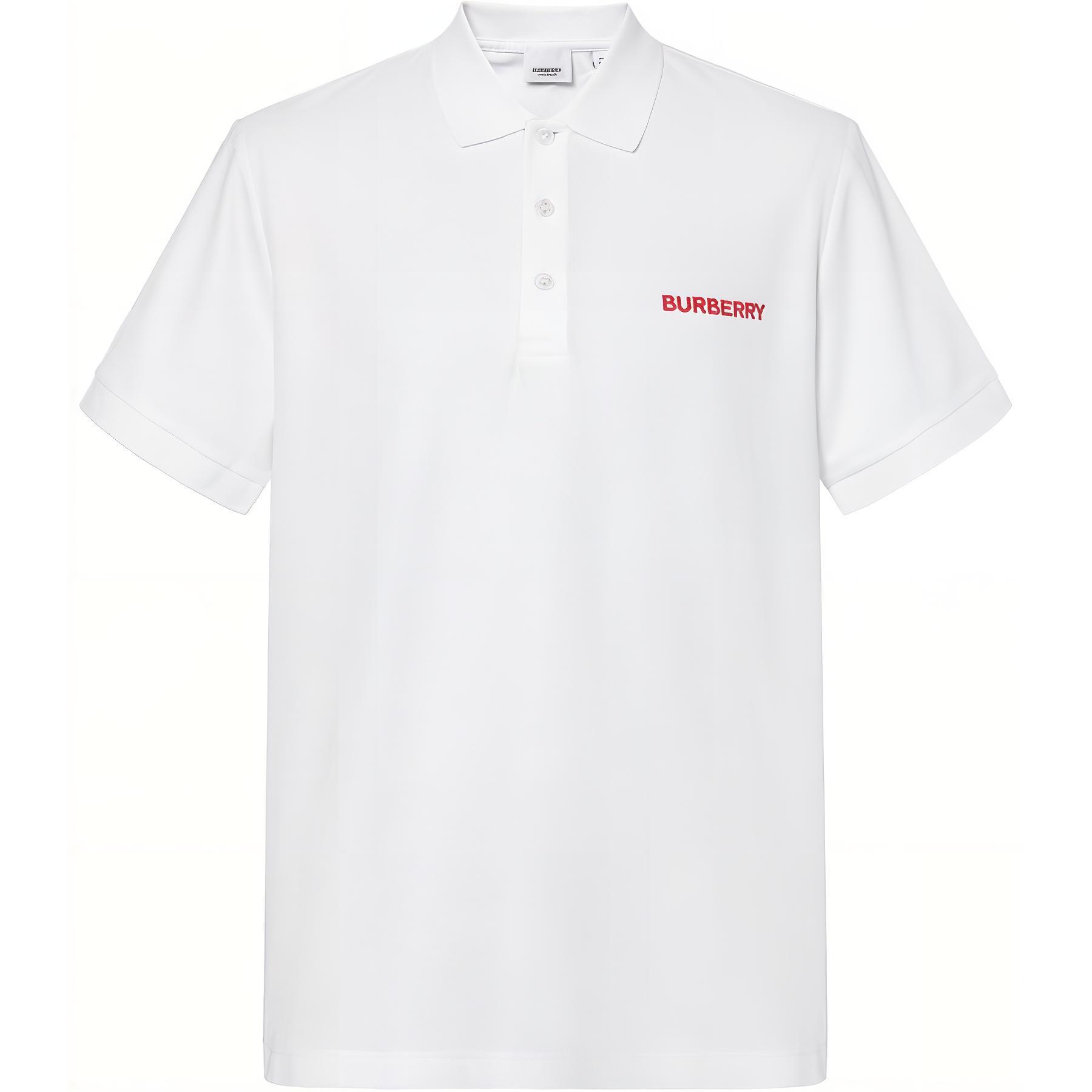 

Белая футболка-поло Burberry для мужских коллекций SS24