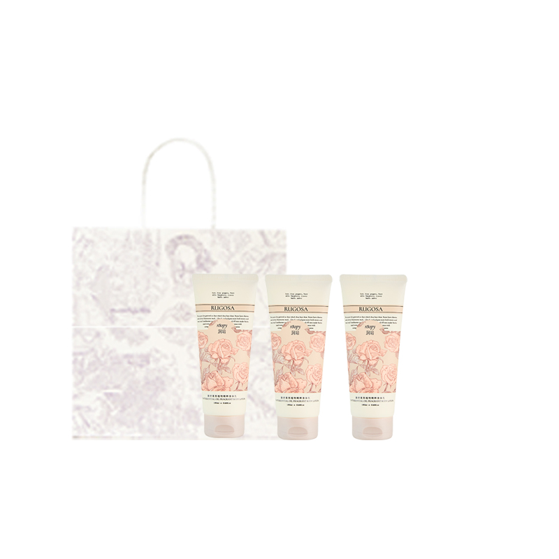 Лосьон для тела/Крем/Спрей Unisex Roopy, 150ml*3 Pcs Floating светло-Forest+Winter Whisper+Anonymous розовый, Box Included Bag — фото 4