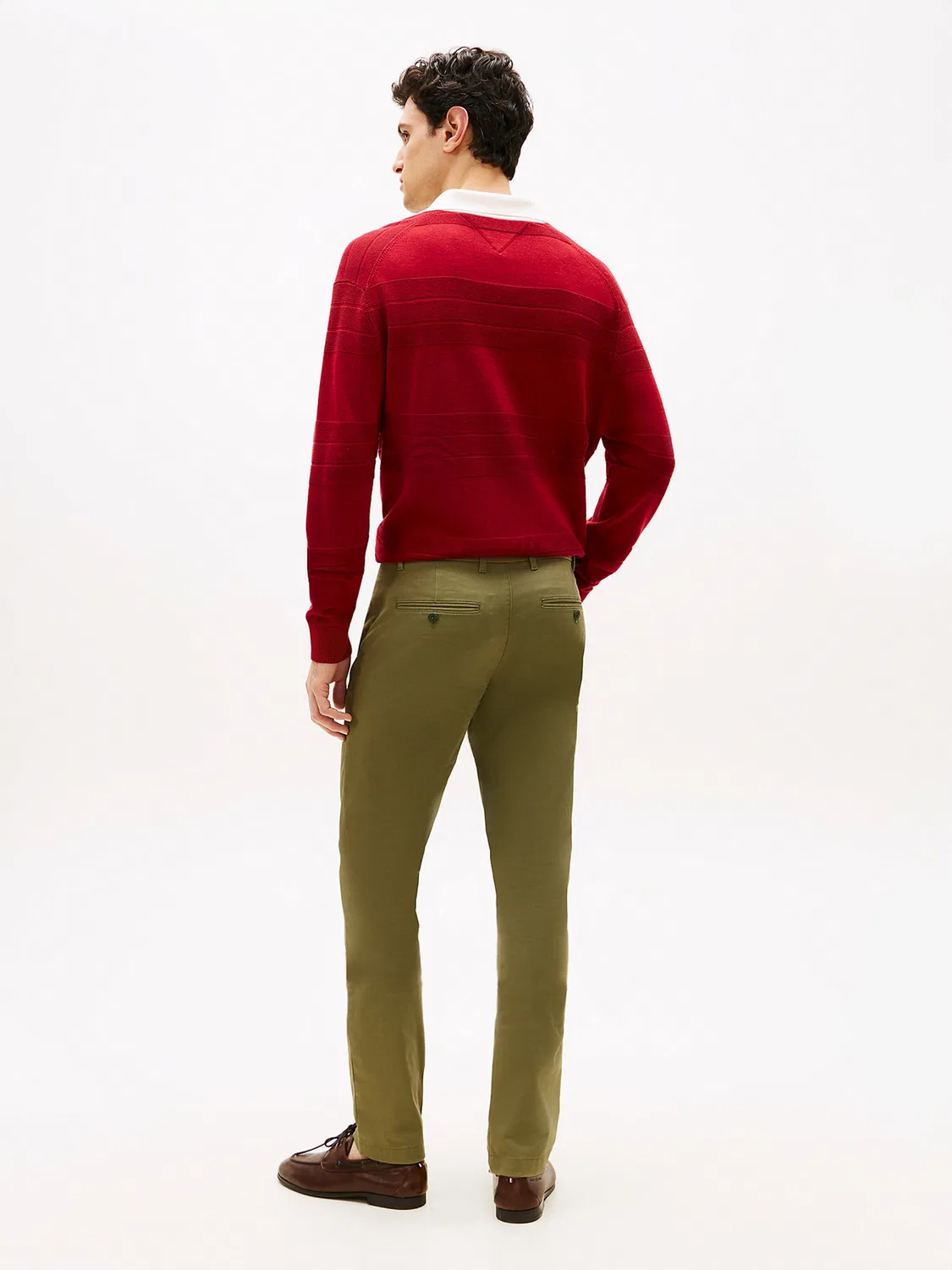 Брюки-чиносы зауженного кроя '1985 Bleecker' Tommy Hilfiger, Olive — фото 4