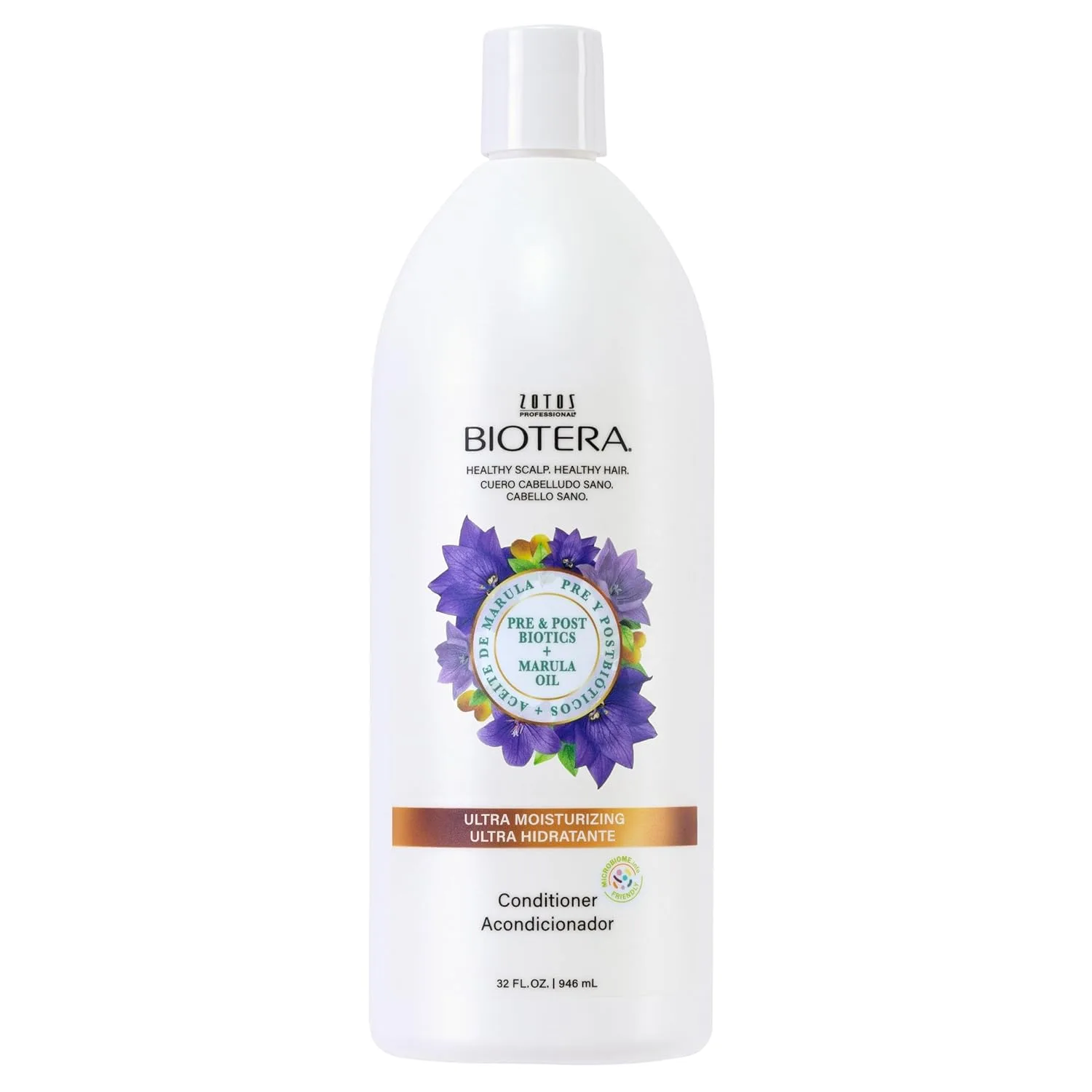 Кондиционер Biotera Ultra Moisturizing для интенсивного увлажнения сухих, поврежденных и жестких волос, дружественный к микробиому, веганский, без парабенов и сульфатов, безопасный для окрашенных волос 946 мл (.)