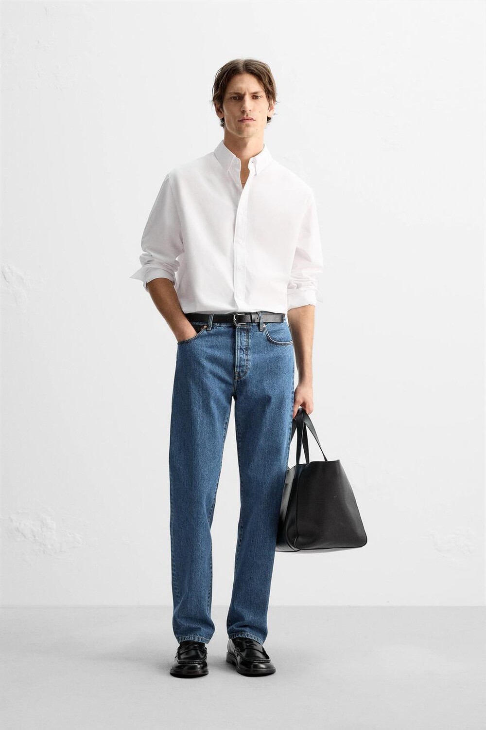 

Прямые джинсы ZARA, синий
