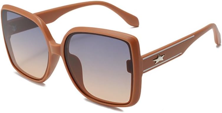 

Большие модные солнцезащитные очки для женщин, пластиковые, с градиентным переходом цвета, для спорта на открытом воздухе, с защитой от УФ-излучения UV400 JWMSXYQR, 03